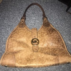 Michael Kors Bag- distressed ostrich bag